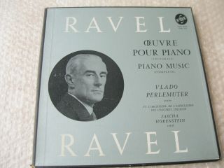 Vlado Perlemuter Ravel Complete Piano – French Vox 3 Lp Box Vbx 410
