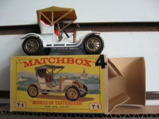 Matchbox Vintage Opel Coupe Vintage 1909 Y4 - 2; 2 Mib