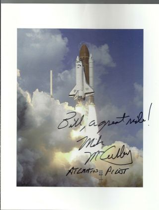 Autograph,  Hand Signed Atlantis Sts - 34 Galileo Astronaut; Mike Mcculley.