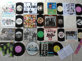Joblot Madness 7 " Singles X 15 Rare Picture Disc Baggy Trousers Etc