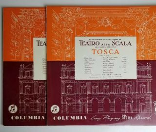 Puccini Tosca Maria Callas 2lp Set Columbia 33cx 1094/95