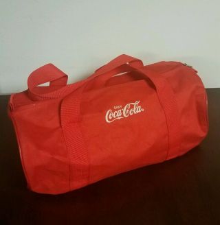 Vintage Coca - Cola Red Duffle Bag Rare Gym Bag