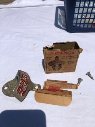 Coca Cola Starr " X " Bottle Opener Vtg,  Made In Usa,  N.  News,  Va 1931 W/box Screw