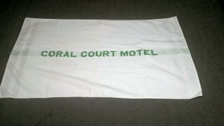 Vintage Coral Courts Motel Towel Route 66 St Louis Landmark