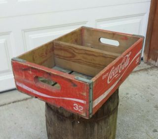 Vintage Wood Coca Cola Coke Crate 1974 Chattanooga Retro Soda Pop Advertising
