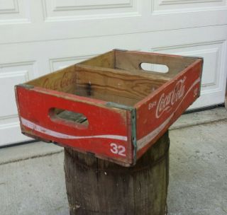 Vintage Wood Coca Cola Coke Crate 1974 Chattanooga Retro Soda Pop Advertising 3