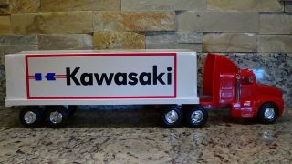 1980 ' s vintage PROCESSED PLASTIC Kenworth semi box truck Kawasaki promo 3