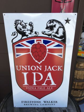 Firestone Walker Union Jack Ipa California Metal Beer Sign Tin Tacker