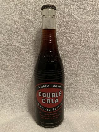 Full 12oz Double Cola Acl And Embossed Soda Bottle Memphis,  Tenn