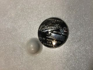 Antique Vintage Haffenreffer Beer Co Employee Badge Convex Button Pin