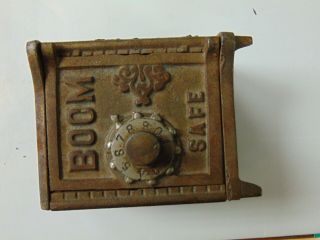 1900s Vintage Kenton Nickel Plated Cast Iron & Steel " Boom Safe " Quick Shippin