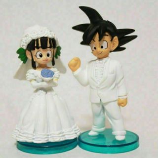 Dragon Ball Z Dbz Son Goku/gokou Chichi Figure Toys Wedding Cake Topper