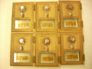 6 - Vintage 1961/62 Post Office Box Doors And Frame,  By Federal