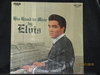 Elvis Presley " His Hand In Mine " Rare 1964 Gospel Lp Lsp2328.  Shrink.  Near