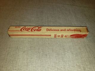 Vintage Coca Cola Wooden Handle Ice Pick W/original Box