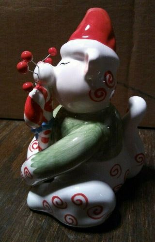 2002 Lacombe ALFFIE Whimsiclay porcelain Christmas cat figurine 87107 5