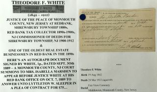 Red Bank Nj Tax Collector Commissioner Deeds Justice Shrewsbury Document Signed
