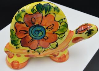Turov Art Ceramics Signed Turtle Figurine -