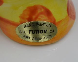 TUROV ART CERAMICS SIGNED TURTLE FIGURINE - 5