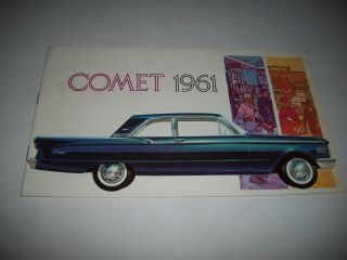 1961 Mercury Comet Canadian Issue Sales Brochure 2 Door 4 Door Station Wagons