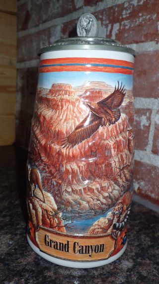 1997 Budweiser America The Series Grand Canyon Beer Stein