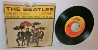 THE BEATLES 4 BY 4 EP CAPITOL R - 5365 45 RPM PICTURE SLEEVE PLUS VINYL EP 2