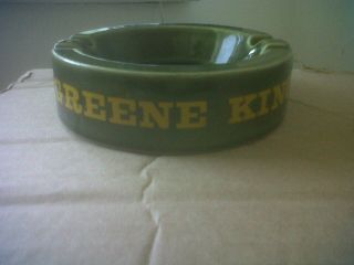 Green King Ashtray Appx.  5 Inches Across