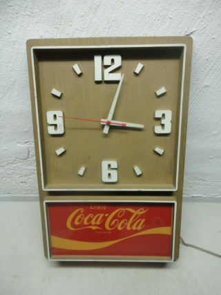 Vintage Electric Coca - Cola Wall Clock By Impact International Inc.