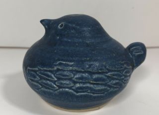 Ballymorris Irish Studio Pottery Blue Bird Whistle Figurine Home Decor 2