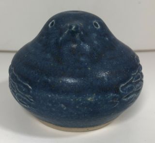 Ballymorris Irish Studio Pottery Blue Bird Whistle Figurine Home Decor 4