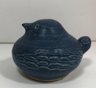 Ballymorris Irish Studio Pottery Blue Bird Whistle Figurine Home Decor 5