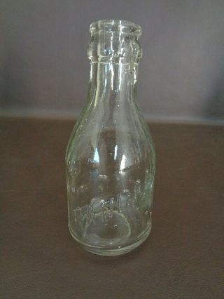 Antique Clear Glass Bottle Randall Embossed Lettering (15a046)