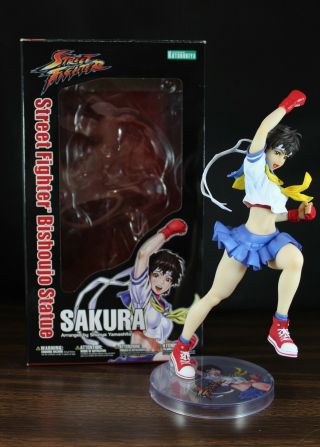 Kotobukiya Bishoujo Statue Street Fighter Sakura 1/7 Scale Authentic