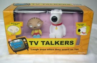 Family Guy Tv Talkers Funny Phrases Remote Controlled Stewie And Brian On Couch