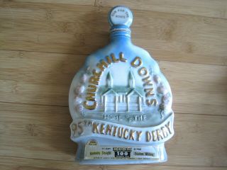 95th Kentucky Derby Jim Beam Decanter Run For Roses Bottle Churchill Downs 1969
