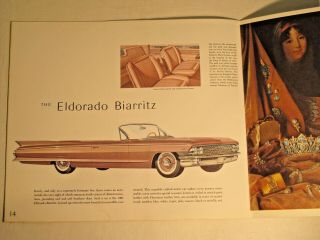 1961 CADILLAC Full Line incl.  Eldorado Prestige 32 page sales Brochure 6