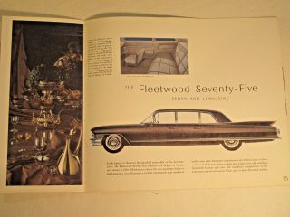 1961 CADILLAC Full Line incl.  Eldorado Prestige 32 page sales Brochure 7