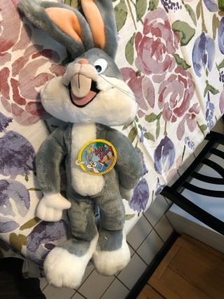 Vintage 24k Special Effects Bugs Bunny Plush Warner Bros Looney Tunes W/tag 1989