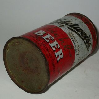 Edelweiss Secret Brew cone top beer can,  Schoenhofen,  Chicago,  IL,  IRTP,  1940s 5