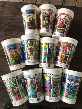 Masters Of The Universe He - Man Burger King 1985 Comic Cups