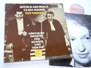 Beethoven Grumiaux Haskil 4 Lp Box Complete Sonatas Violin Piano Nm M -