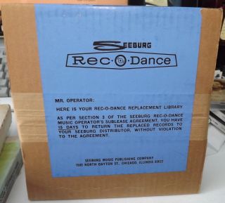 Seeburg Rec - O - Dance 10 Ep (extended Play) Box Set Nos Still 33 1/3 Rpm