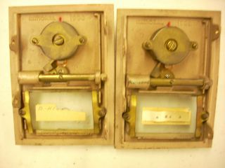 2 - Vintage 1966 Post Office box doors and frame 81 & 82,  Made by National Lock 2