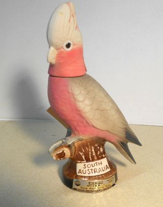 Australia Gala Bird Cockatoo Jim Beam Regal China Decanter Bottle