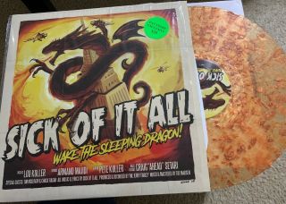 Sick Of It All ‎wake The Sleeping Dragon Fat Wreck Chords Exclusive Gold Flake