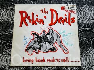 The Rockin Devils Bring Back Rock N Roll Signed Lp,  Spare Sleeve Hsl 001