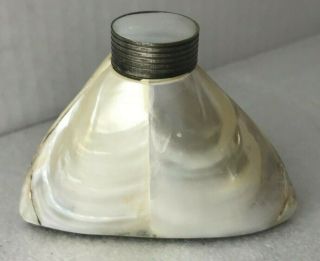 Vintage Mother Of Pearl Snuff Perfume Bottle