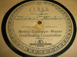 16 Inch Transcription Record: The Great Meadow " Johnny Mack Brown 1931