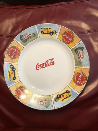 4 Coca Cola Salad Plates By Gibson " Good Ole Days " Discontinued