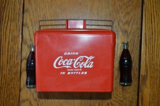 Vintage Coca Cola Salesman Sample Cooler Mini Chest - Bottles